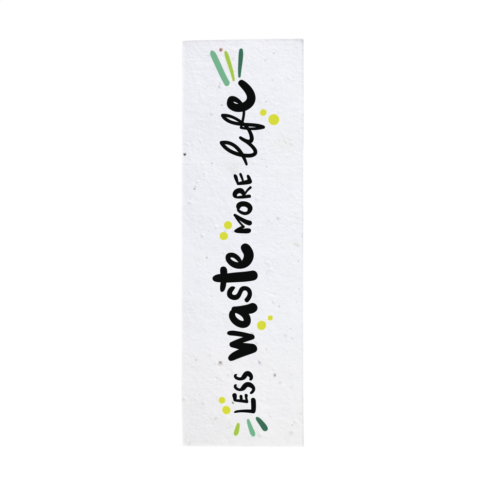 Logo trade corporate gifts image of: Seed Paper Bookmark