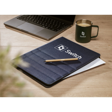 Logo trade promotional merchandise picture of: Quincy Portfolio RPET A4 document folder