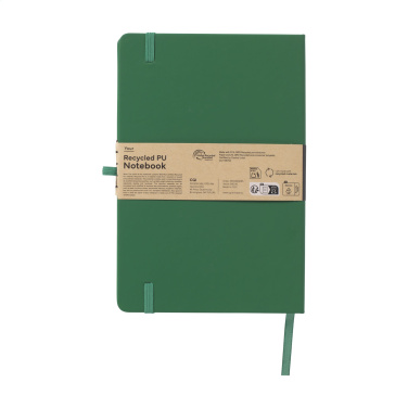 Logo trade promotional items image of: Recycled GRS PU Paper Notebook A5
