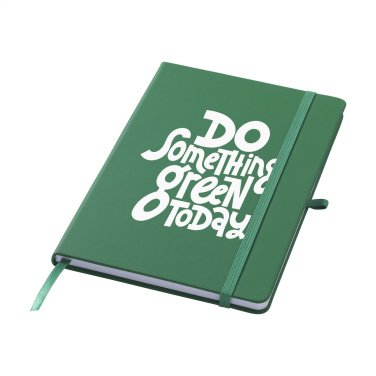 Logotrade promotional giveaway image of: Recycled GRS PU Paper Notebook A5