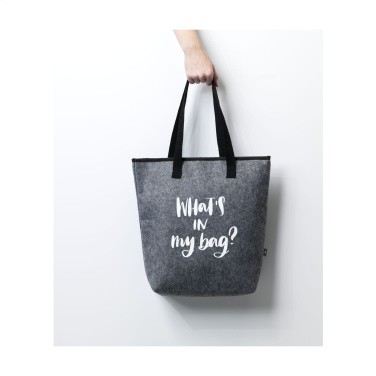 Logo trade corporate gifts image of: Feltro GRS RPET Cooler bag