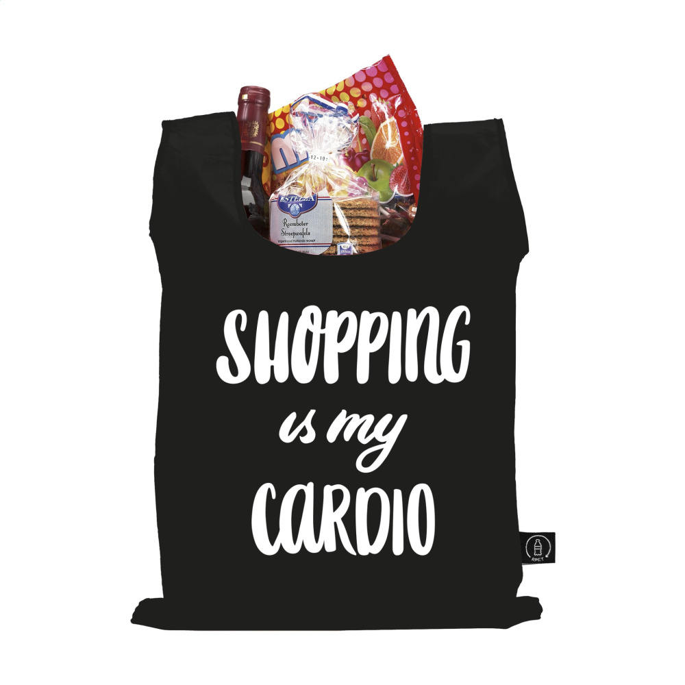 Logotrade promotional merchandise photo of: Shop Easy RPET folding shopping bag