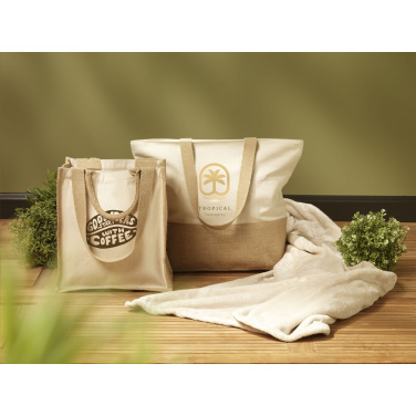 Logo trade promotional giveaways picture of: Cancun Beachbag Organic Cotton (320 g/m²)