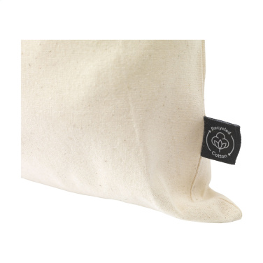 Logo trade promotional merchandise photo of: Gift Pouch Natural GRS Recycled Cotton (150 g/m²) M
