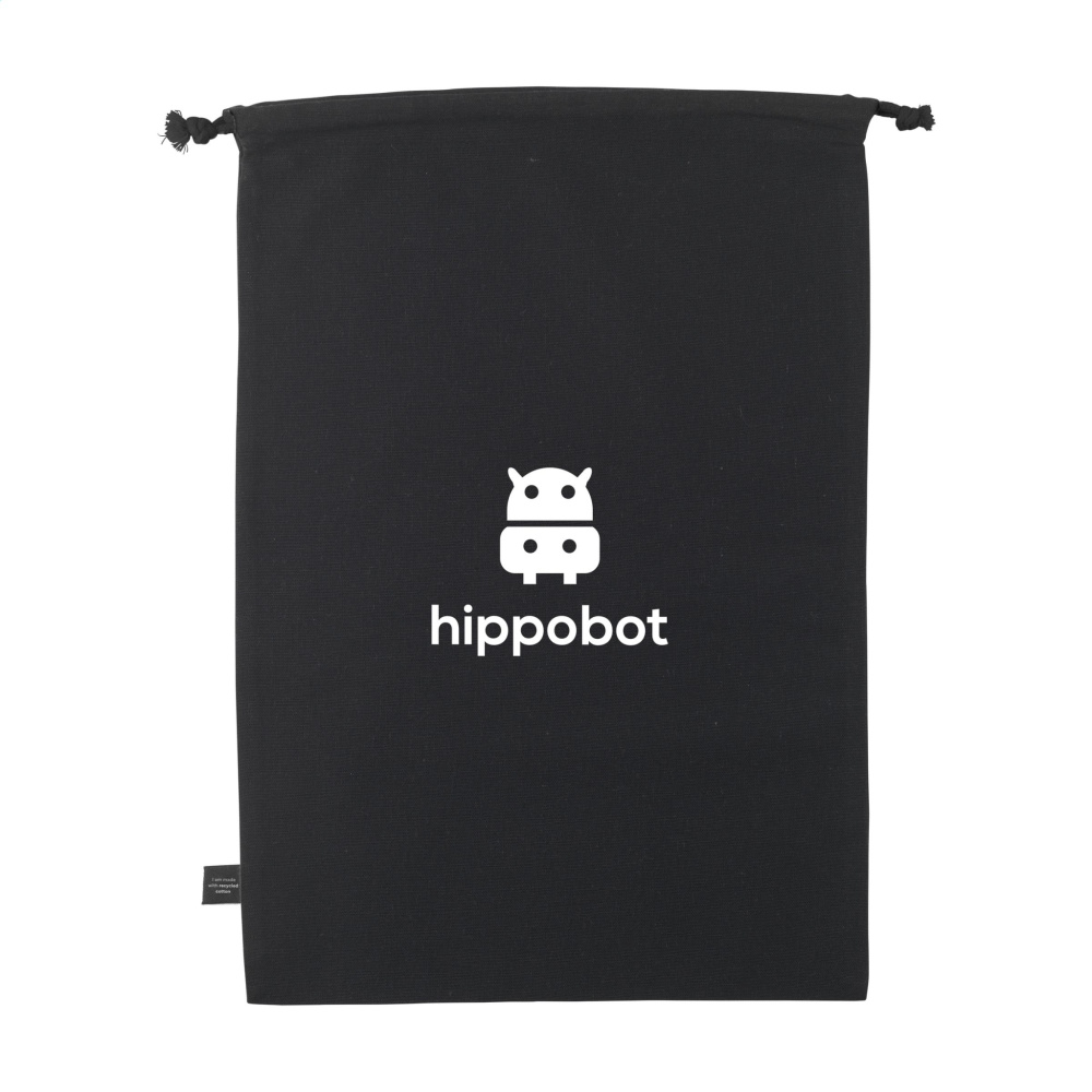 Logo trade advertising products image of: Gift Pouch GRS Recycled Cotton (150 g/m²) L