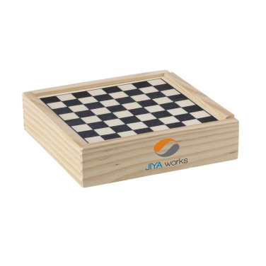 Logotrade promotional product image of: WoodGame 5-in-1 game set