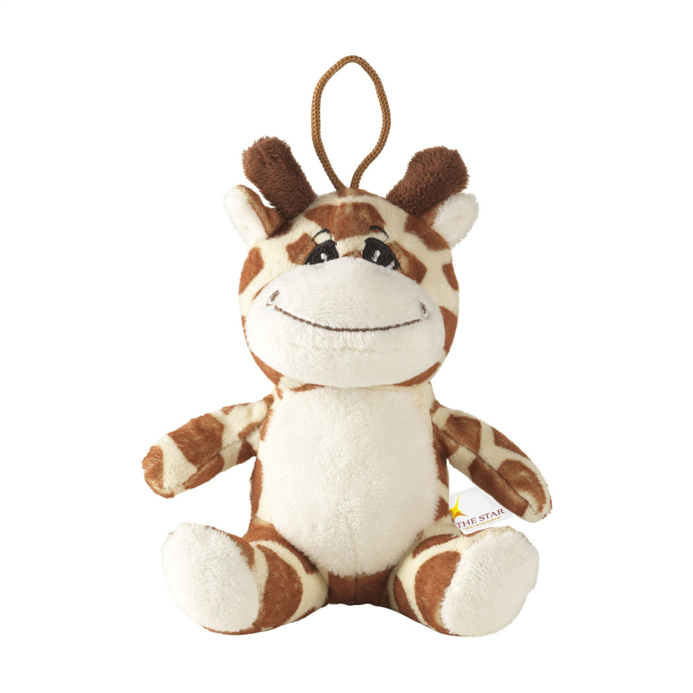 Logo trade promotional gifts image of: Animal Friend Giraffe cuddle toy