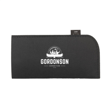 Logo trade corporate gifts image of: Feltro GRS RPET Pouch for glasses