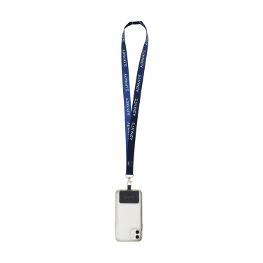 Logo trade promotional products image of: Lanyard Sublimation Safety RPET 2 cm with Patch