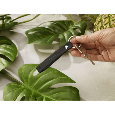 Logo trade promotional product photo of: Vegan Pineapple Leather Keyring