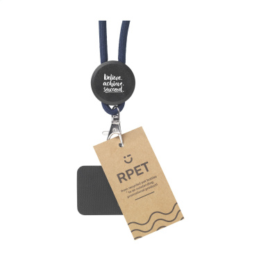 Logo trade advertising products image of: Lace Lanyard GRS RPET 5 mm keycord