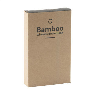 Logotrade promotional giveaways photo of: Bamboo 8000 Wireless Powerbank wireless charger