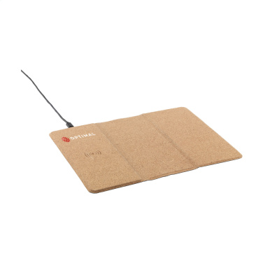 Logotrade promotional giveaways photo of: Cork Wireless Charging Mousepad