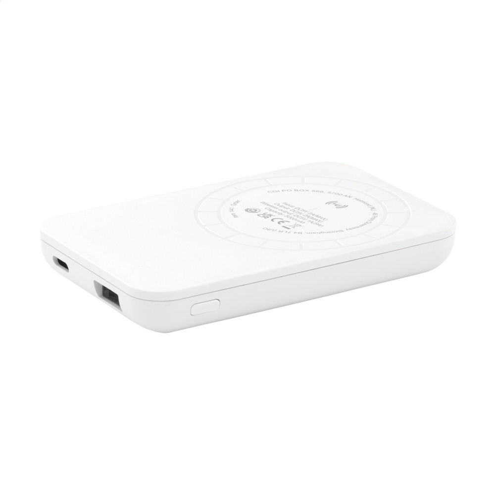 Logotrade advertising products photo of: Force Magnetic RCS Recycled Wireless Powerbank 5000