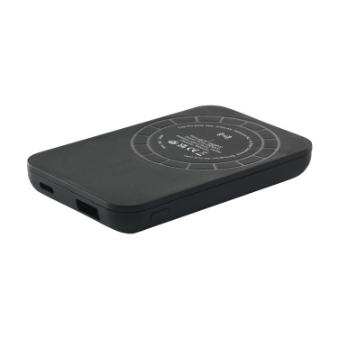 Logo trade promotional gifts picture of: Force Magnetic RCS Recycled Wireless Powerbank 5000