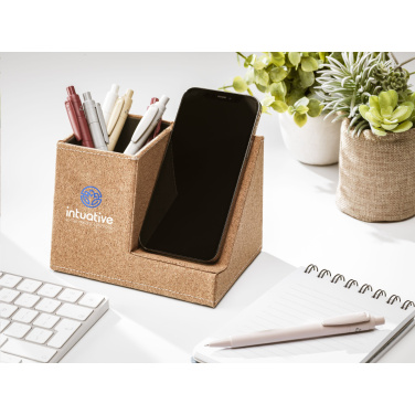 Logotrade business gifts photo of: Ecork Pen Holder Wireless Charger
