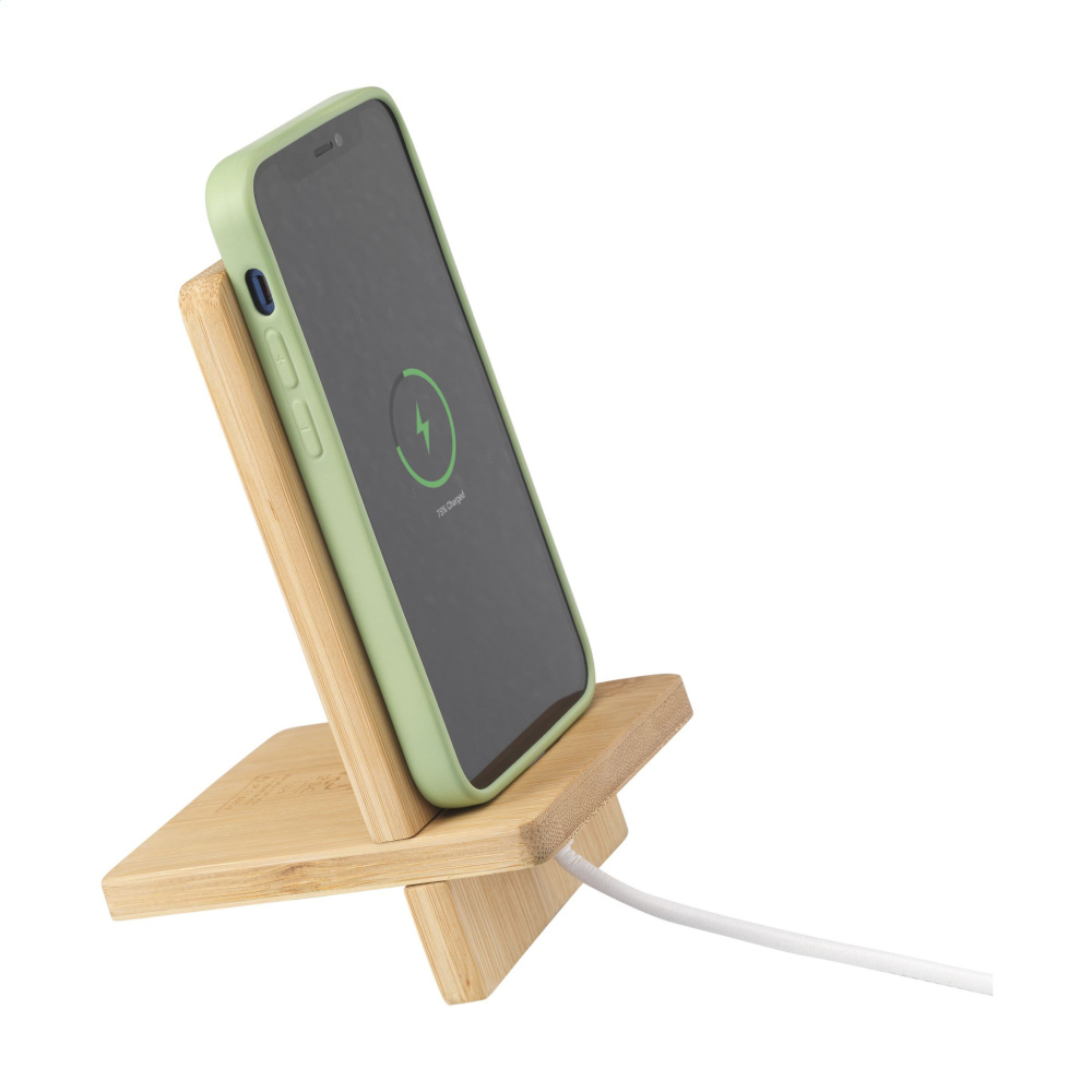 Logotrade promotional merchandise picture of: Miyo Bamboo Phone Stand