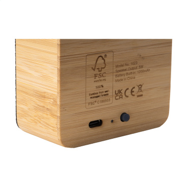 Logotrade business gift image of: Sonido 5W Bamboo wireless speaker