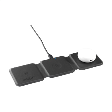 Logotrade promotional giveaways photo of: TriCharge RCS  Recycled PU Wireless Charger