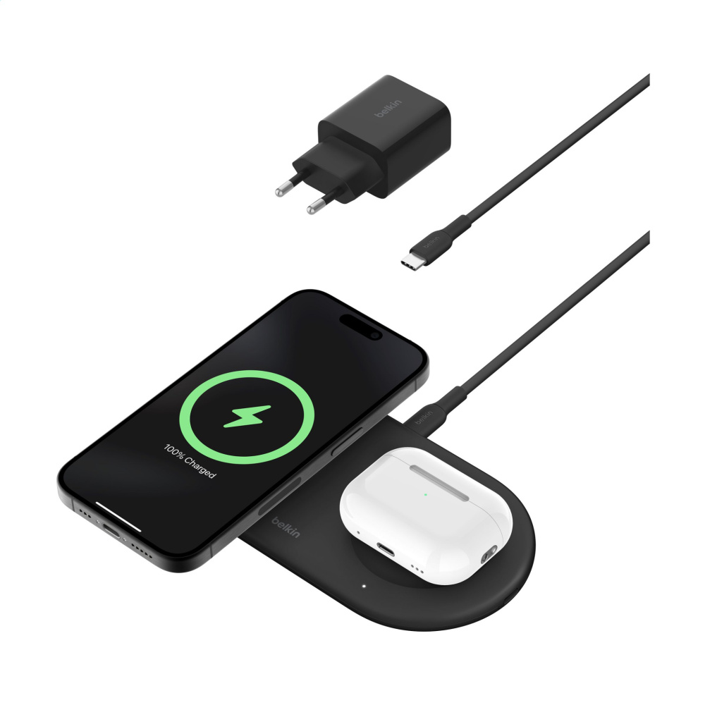 Logotrade promotional item image of: Belkin BoostCharge Pro 2-in-1 Pad