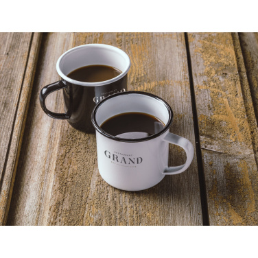 Logo trade corporate gifts picture of: Retro Enamel Mug 350 ml