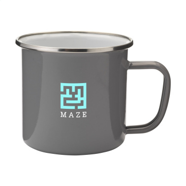 Logotrade promotional product image of: Retro Silver Enamel Mug 350 ml