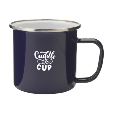Logotrade promotional merchandise image of: Retro Silver Enamel Mug 350 ml