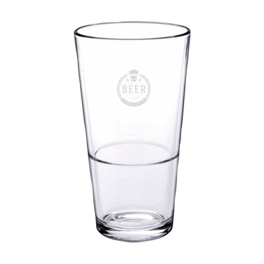 Logo trade promotional merchandise picture of: Beer Glass Stackable 340 ml