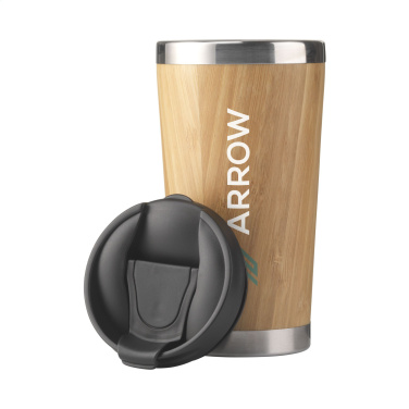 Logo trade promotional items picture of: Tokyo 450 ml bamboo thermo cup