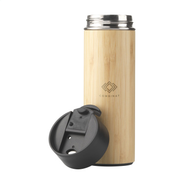 Logo trade promotional merchandise photo of: Sakura 360 ml bamboo thermo bottle/thermo cup