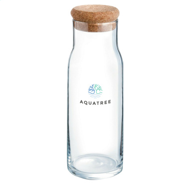 Logo trade promotional giveaways image of: Algarve Carafe 1 L with a cork cap