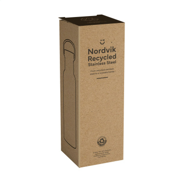 Logotrade promotional giveaway picture of: Nordvik RCS Recycled Steel 500 ml drinking bottle