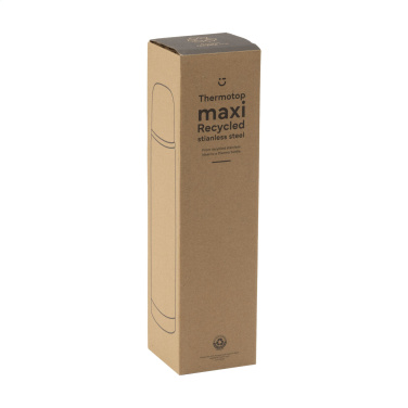 Logo trade business gifts image of: Thermotop Maxi RCS Recycled Steel 1,000 ml thermobottle