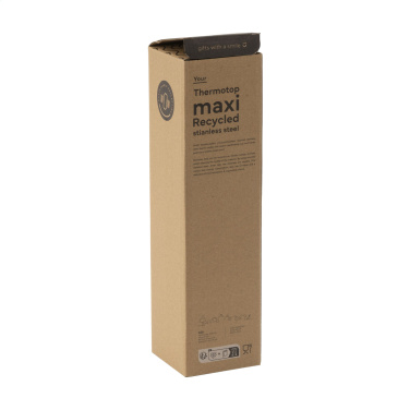 Logo trade promotional gift photo of: Thermotop Maxi RCS Recycled Steel 1,000 ml thermobottle