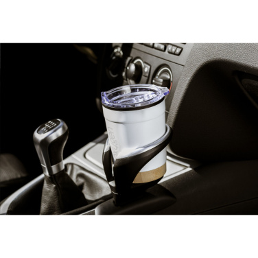 Logotrade promotional item picture of: Kobe Bamboo RCS Recycled Steel 350 ml coffee cup