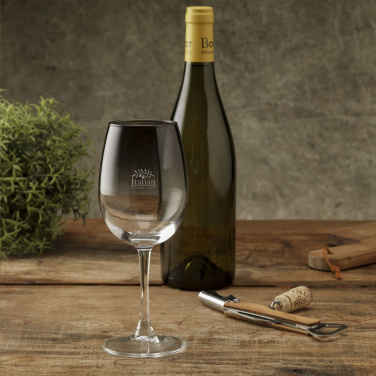 Logo trade corporate gifts picture of: Smokey Wine Glass 360 ml