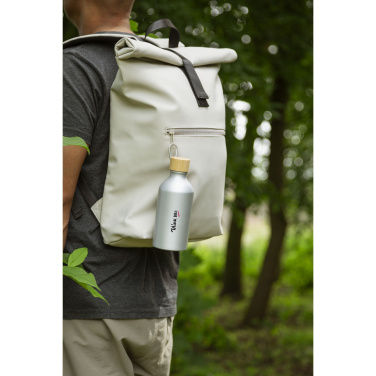 Logotrade advertising product image of: AluBamboo GRS Recycled Alu 500 ml water bottle