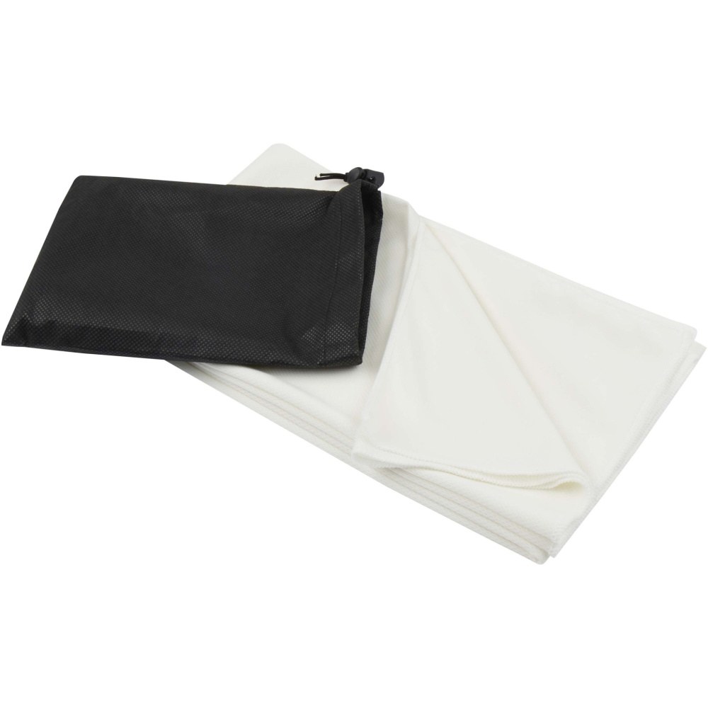 Logo trade promotional giveaways picture of: Lucas RPET sport towel 70x140 cm