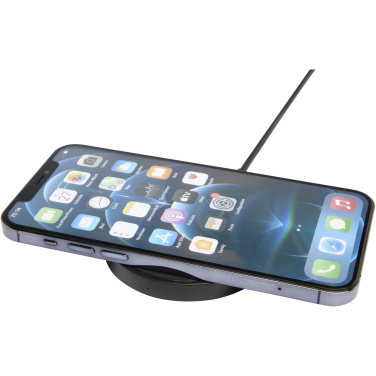 Logo trade promotional giveaway photo of: Freal 15W recycled plastic wireless charging pad