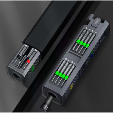 Logotrade promotional product picture of: SCX.design T20 30-piece screwdriver and repair set in aluminium case