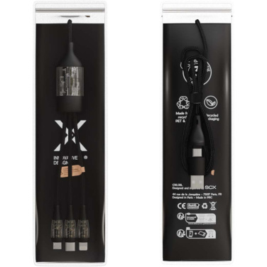 Logo trade promotional giveaway photo of: SCX.design C50 5-in-1 fast charging 100W/5A cable with digital display