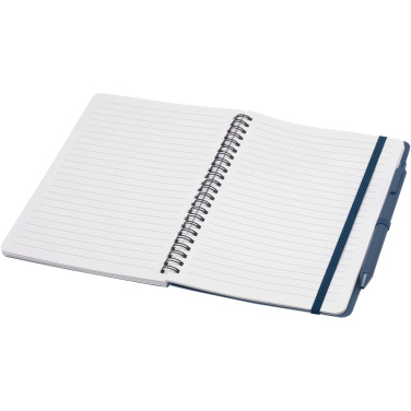 Logotrade promotional merchandise picture of: Thalaasa A5 ocean-bound hard cover notebook with ballpoint pen (black ink)