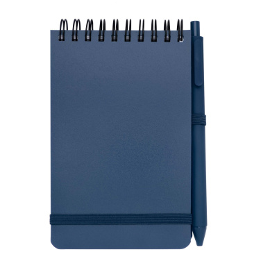 Logo trade promotional giveaways picture of: Thalaasa A6 hard cover ocean-bound notebook with ballpoint pen (black ink)