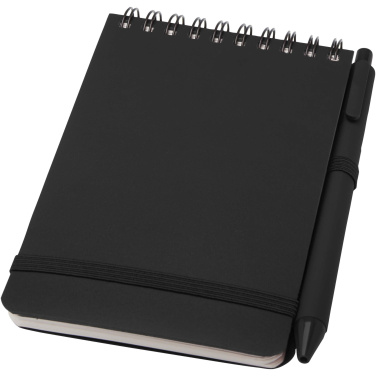 Logotrade business gifts photo of: Thalaasa A6 hard cover ocean-bound notebook with ballpoint pen (black ink)