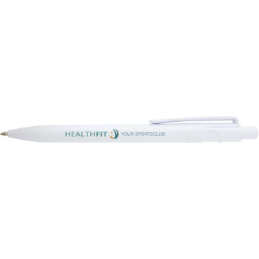 Logo trade corporate gifts image of: Unica recycled plastic ballpoint pen (blue ink)