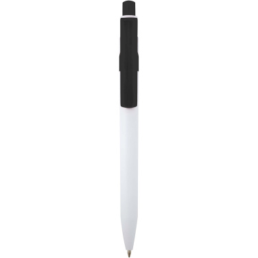 Logo trade promotional merchandise image of: Unica recycled plastic ballpoint pen (black ink)