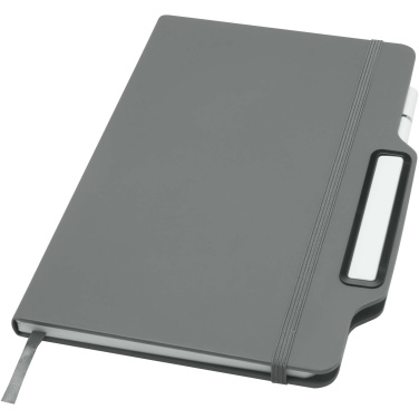 Logo trade promotional products image of: Nexus A5 hard cover notebook with pen and pencil combo (black ink)