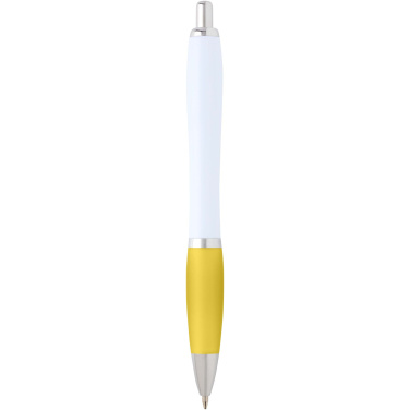 Logotrade business gift image of: Nash recycled plastic ballpoint pen (blue ink)