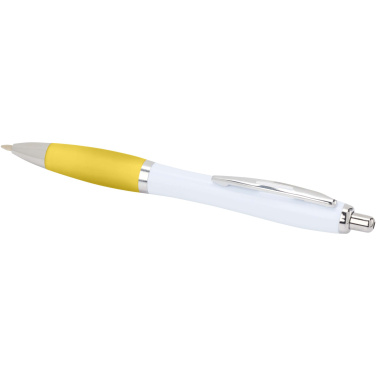 Logo trade business gifts image of: Nash recycled plastic ballpoint pen (blue ink)