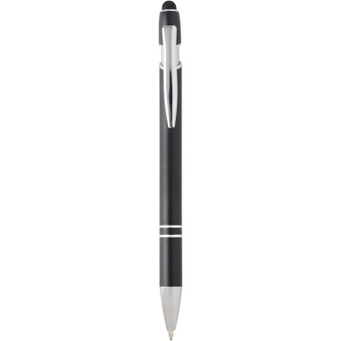 Logo trade advertising products image of: Kish ballpoint pen with silver finish (blue ink)